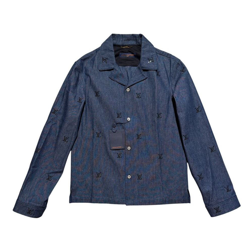 LV blason crystal embellished shirt